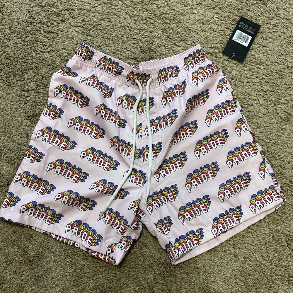 Pride Pink Swim Trunks